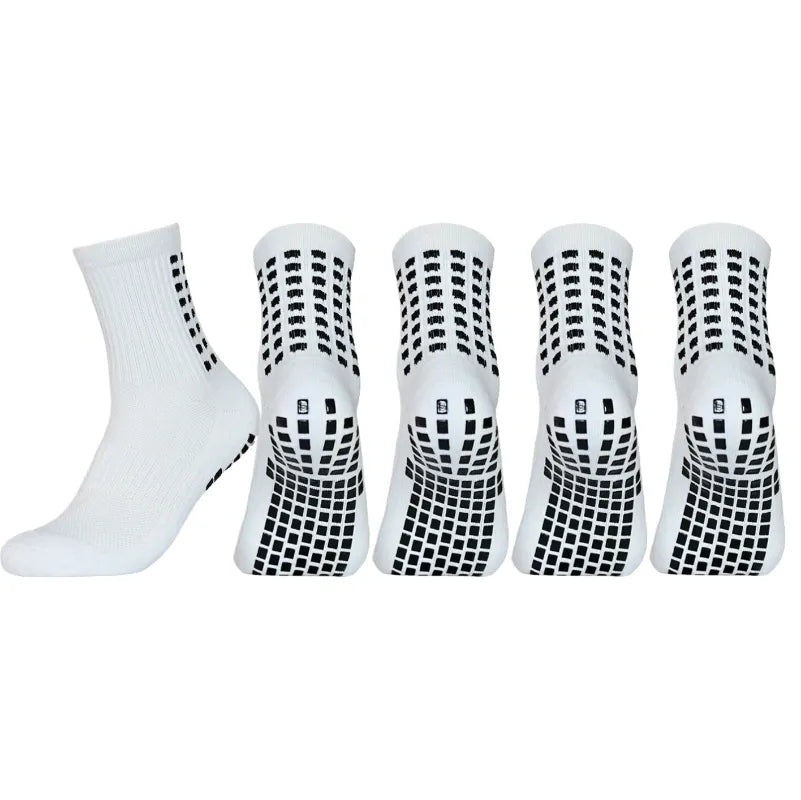 Teens/Mens Soccer Grip Socks 5 Pairs multi-color options