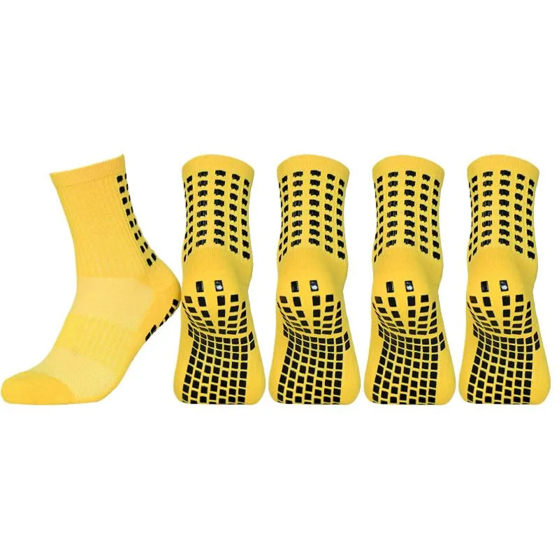 Teens/Mens Soccer Grip Socks 5 Pairs multi-color options